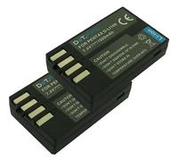 2 x Dot.Foto D-LI109 Premium 7.4v / 1050mAh Batería Recargable para Pentax KP, K-30, K-50, K-70, K-500, K-r, K-S1, K-S2