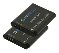 2 x Dot.Foto DMW-BCN10, DMW-BCN10E, DMW-BCN10PP Premium 3.7v / 950mAh Batería Recargable para Panasonic Lumix DMC-LF1