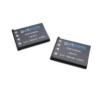 2 x Dot.Foto LB-012 Premium 3.7v / 700mAh Batería Recargable para Kodak PixPro SL5, FZ51, FZ52, FZ53, FZ55