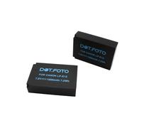 2 x Dot.Foto LP-E12 Premium Alta Capacidad 7.2v / 1000mAh Batería Recargable para Canon EOS-M, M2, M10, M50, M50 Mark II, M100, M200, 100D / PowerShot SX70 HS