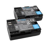 2 x Dot.Foto LP-E6P Premium 7.2v / 2130mAh Batería Recargable para Canon EOS R R5 R5 MarkII 5D MarkIV R6 5D Mark II 5D Mark III 5DS 5DS R 6D 6D Mark II 7D 7D Mark II 60D 60Da 70D 80D 90D