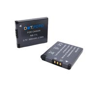 2 x Dot.Foto NB-11L, NB-11LH Premium 3.7v / 680mAh Batería Recargable para Canon PowerShot A2300 A2400 A2500 A2600 A3400 A3500 IS A4000 IS A4050 SX430 IS SX420 SX410 SX400 SX432 IXUS 285