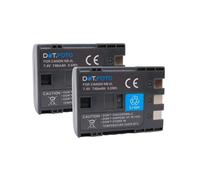 2 x Dot.Foto NB-2L, NB-2LH, BP-2L5 Premium 7.4v / 740mAh Batería Recargable para Canon EOS 350D 400D MD265 MV960 PowerShot G7 G9 S70 S80 ZR950 ZR960 HG10 HV40