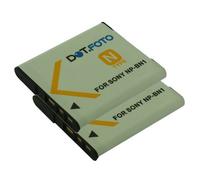 2 x Dot.Foto NP-BN, NP-BN1 Premium 3.7v / 630mAh Batería Recargable para Sony DSC-W800, DSC-WX220, DSC-W830, DSC-W810, DSC-QX10, DSC-QX30, DSC-QX100