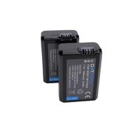 2 x Dot.Foto NP-FW50 Premium 7.4v / 1080mAh Batería Recargable para Sony ZV-E10, Alpha 7, A7, A7II, A7RII, A7SII, A7S, A7S2, A7R, A7R2, A5000, A6000, A6500, A6300, NEX-3, NEX-5