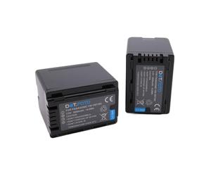 2 x Dot.Foto VW-VBT380 Premium 3.6v / 3880mAh Batería Recargable para Panasonic HC-V110, HC-V130, HC-V160, HC-V180, HC-V201, HC-V250,HC-V260,V720 V750 V770 V777 VX870 VX980 VX989
