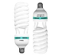 2 x E27 5500K 135W Estudio de la Foto del Bulbo de vídeo Fotografía de luz Luz Diurna de la lámpara E27 Bombilla de 135W