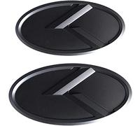 2 x emblema negro para capó delantero K-Logo para Kia K5 Forte Rio Optima