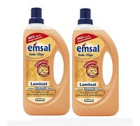2 x emsal - Cuidado de suelos laminados de 1 litro con Bioprotect - para laminado, linóleo y vinilo
