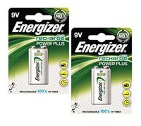 2 X Energizer Baterías Recargable Avanzado Tamaño 9V NiMH 175mAh HR22.5V Ref 633003