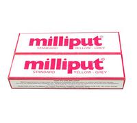 2 x estándar gris Milliput Masilla epoxi. Barco de modelaje de carrocerías