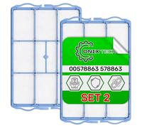 2 x Filtro Aspiradora para Motor 53x105x14mm 00578863 578863 para Bosch