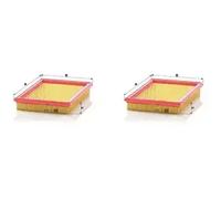 2 x filtroo de aire MANN-FILTER para HONDA, INFIremacheI, NISSAN, RENAULT,