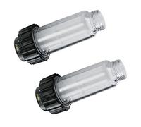2 x filtros de agua para Kärcher 4.730-059.0 de M&M Smartek - Conector de 3/4" para K2 hasta K7