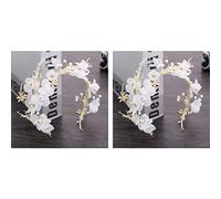 2 x flores princesa boda tocado seco diadema libélula pelo joyas para mujeres y niñas y novias tiaras de boda para flores niñas
