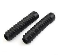 2 x Fuelle de horquilla de goma para motocicletas todoterreno, cubierta de maletero de suspensión delantera con articulación de 13 secciones para uso en moto de cross