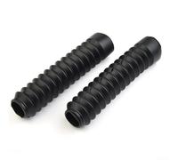 2 x Fuelles de horquilla delantera para motocicletas todoterreno, tapa antipolvo de goma para reducir la exposición de los sellos de horquilla a elementos de terreno duro