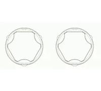 2 x Funda de la junta homocinética SPIDAN para ALFA ROMEO, AUDI, FIAT, FORD,