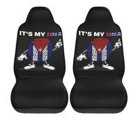2 X Fundas De Asiento para Coche Es Mi ADN Cuba Fundas Universales para Asientos De Coche Unisexo Clásicas Cubiertas De Asientos, para Furgoneta, Mayoría De Vehículos, Coches