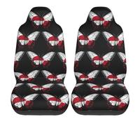 2 X Fundas De Asiento para Coche Groenlandia Bandera Groenlandesa Mariposa Fundas para Asientos Delanteros Mujer Lavables A Máquina Cubiertas De Asientos, para Camión, Sedán, Furgoneta