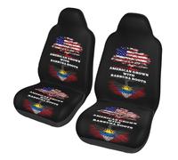 2 X Fundas De Asiento para Coche Raíces Americanas Barbuda Fundas para Asientos Delanteros Clásicas Relleno De Foam Cubiertas De Asientos, para Mayoría De Vehículos, Coches, SUV