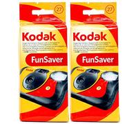 2 x FunSaver cámara desechable con flash 800 ISO