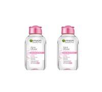 2 x Garnier Skin Active Agua Micelar Clásica Formato Viaje para Pieles Normales Todo en Uno - 100 ml