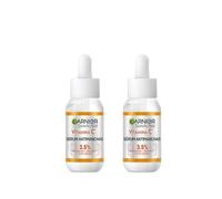 2 x Garnier Vitamina C Sérum Antimanchas con 4% de [Niacinamida + Vitamina C + Ácido salicílico + Melasyl], aprobado por Cruelty Free International, vegano, 30ml
