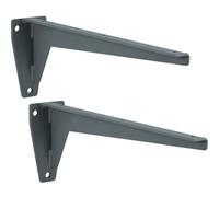 2 x GedoTec pesado de carga mira colour gris acero Cable de consola | Capacidad de carga 150 kg | Longitud 680 mm | Protector de pantalla