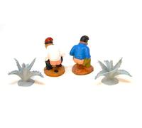 2 x hermanos Figura del belén oculto de 5cm. encuentra la figura navideña. el hombre que hace caca. estatuilla cagando. conjunto de escena de natividad, figuras, jesús. 3 reyes. modelos a escala