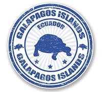 2 x Islas Galapagos en Ecuador Pegatinas de vinilo para ordenador portátil, viaje, equipaje, coche, panel iPad divertido # 4439 10cm/100mm Wide