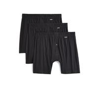 2(X)IST Boxer de punto de algodón Pima para hombre, paquete de 3, Negro paquete de 3, X-Large