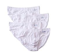 2(X) ist Bragas de Bikini elásticas de algodón para Hombre, Paquete de 4, Blanco, Small
