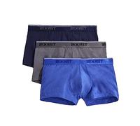2(X)IST Calzoncillos de algodón elástico para Hombre, Paquete de 3, Eclipse/Lead/Dazzling Blue, S