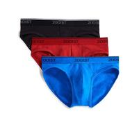 2(X)IST Calzoncillos elásticos de algodón para Hombre, Paquete de 3, Rojo/Negro (Scotts Red/Black/Skydiver), Large