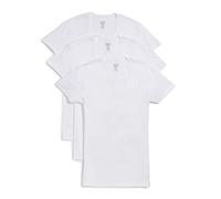 2(X)IST Camiseta de algodón para Hombre con Cuello en V Profundo, Paquete múltiple - Blanco - Medium