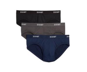 2(X)IST Maletín Micro Speed Dri No Show para Hombre, Paquete de 3, Negro/Charocal/Varsity, Medium