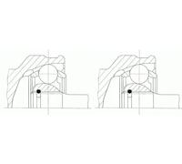 2 x Junta homocinética LÖBRO para OPEL, SAAB 44079 II, ASTRA J, CASCADA