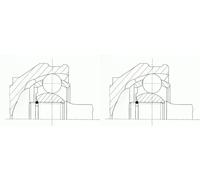 2 x Junta homocinética SPIDAN para AUDI 100 C4, A6 C4