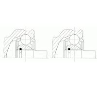 2 x Junta homocinética SPIDAN para AUDI A6 C6, A8 D3