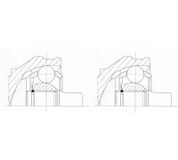 2 x Junta homocinética SPIDAN para AUDI, SEAT, SKODA, VW A1, A3, A3 8P, A3