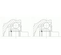 2 x Junta homocinética SPIDAN para SEAT, SKODA, VW AROSA, CADDY II, CADDY II