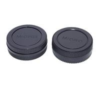 2 x Lens posterior Cap+2 piezas Tapón Cuerpo compatible con Micro 4/3 cámaras DSLR y M4/3 Objetivos montados (Micro Cuatro Tercer objetivo, MFT) Adecuado para Olympus E-PL5(2 juegos)