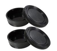2 x Lens posterior Cap+2 piezas Tapón Cuerpo compatible con Nikon F/AI Mount DSLR Fit D7500 D750 D700 D810 D800 D800E D610 D600 D7100 D5300 D7000 D5 D7500(2 juegos)