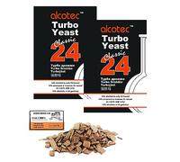 2 x Levadura Turbo Alcotec Classic 24 - Fermentación Extrema en 24h, Rendimiento de hasta 14%