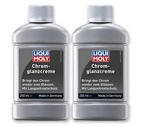 2 x Liqui Moly 1529 abrillantador de cromo brillo de color crema Auto Moto Bicicleta 250 ml