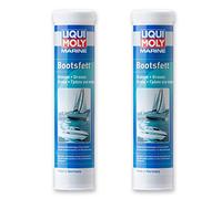 2 x Liqui Moly 25043 - Grasa para barcos (resistente al agua, 400 g)