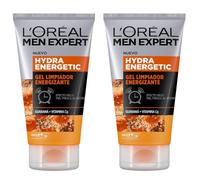 2 x L'Oréal Men Expert Hydra Energetic Gel Limpiador Energizante para hombres - 150 ml