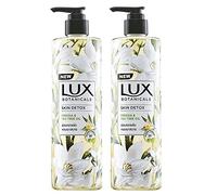 2 x Lux Botanicals Gel de Ducha Skin Detox (450ml) | Fresia y Aceite del Árbol del Té | Rebosante de Brillo Natural