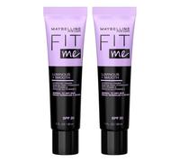 2 x Maybelline Fit Me Luminous and Smooth Primer SPF 20 - Normal to Dry Skin